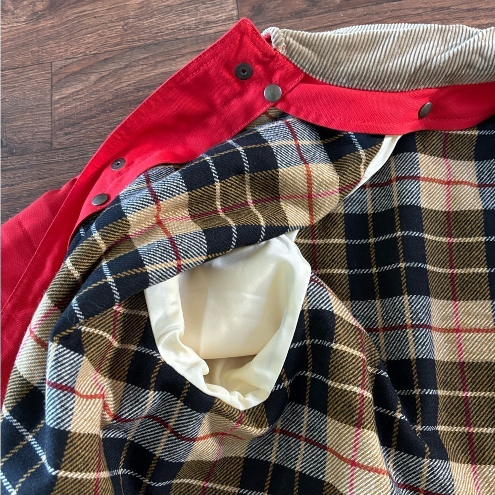 FAY Archive Long Canvas Cotton Wool Fireman Field Jacket XL Red - Picture 10 of 13